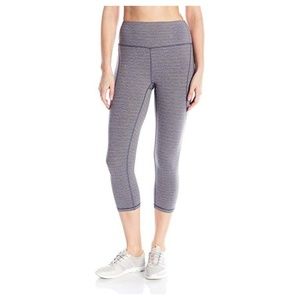 NWT SHAPE activewear Women's Hirise Ss Capri Ombre Blue/Bellini Heather S
